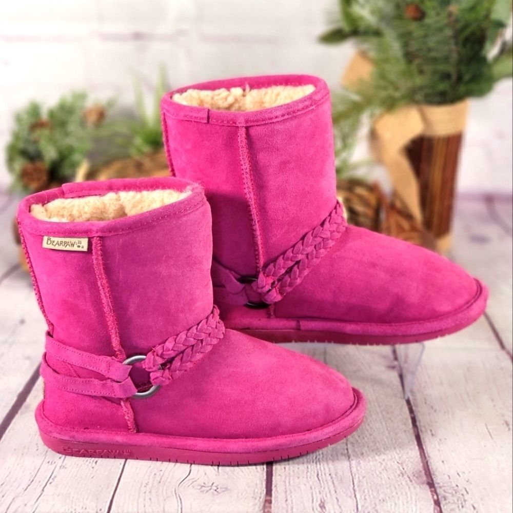 BEARPAW Girl's Adele Low Top Suede Boots